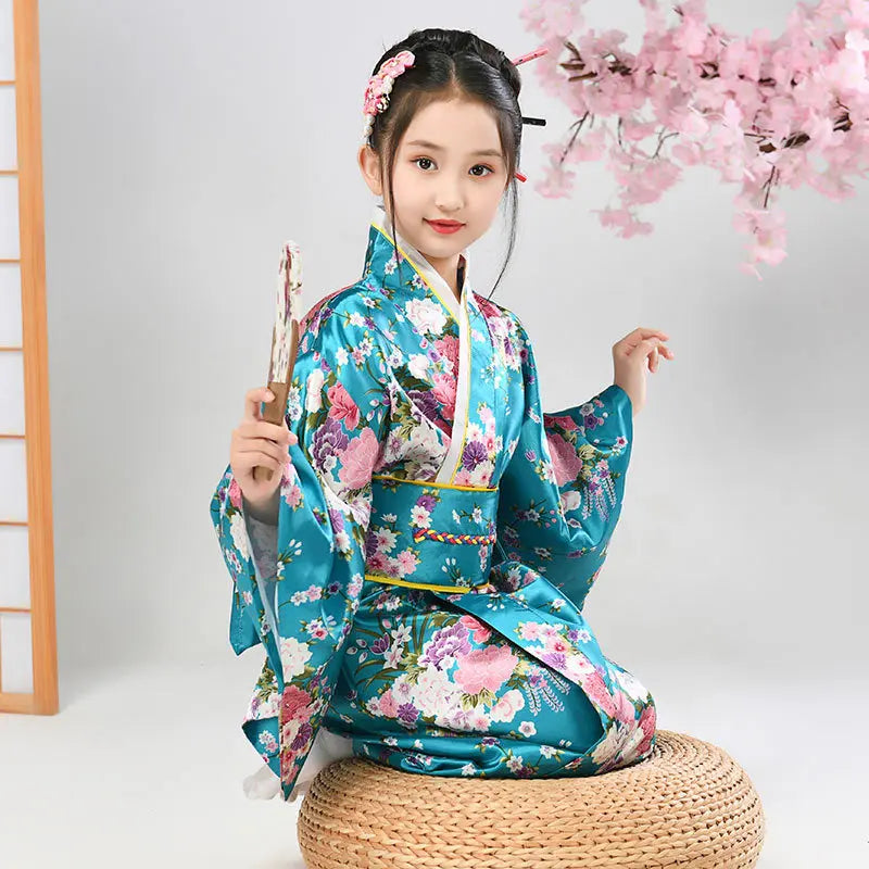 1950s Vintage Childrens Japanese Kimono
