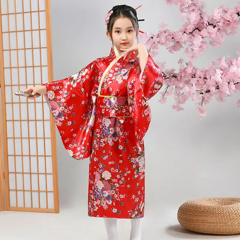 1950s Vintage Childrens Japanese Kimono