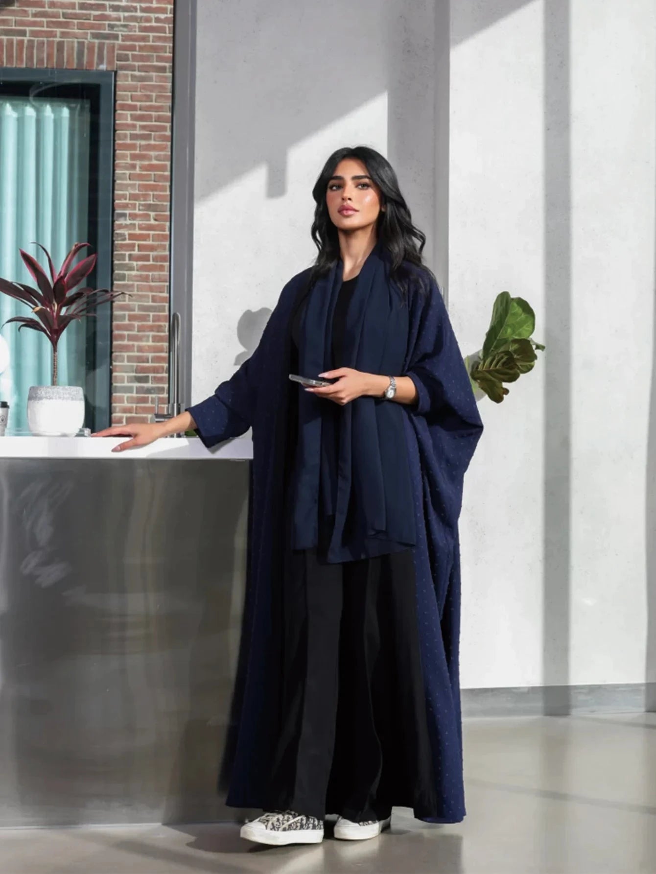 Black Kimono Abaya