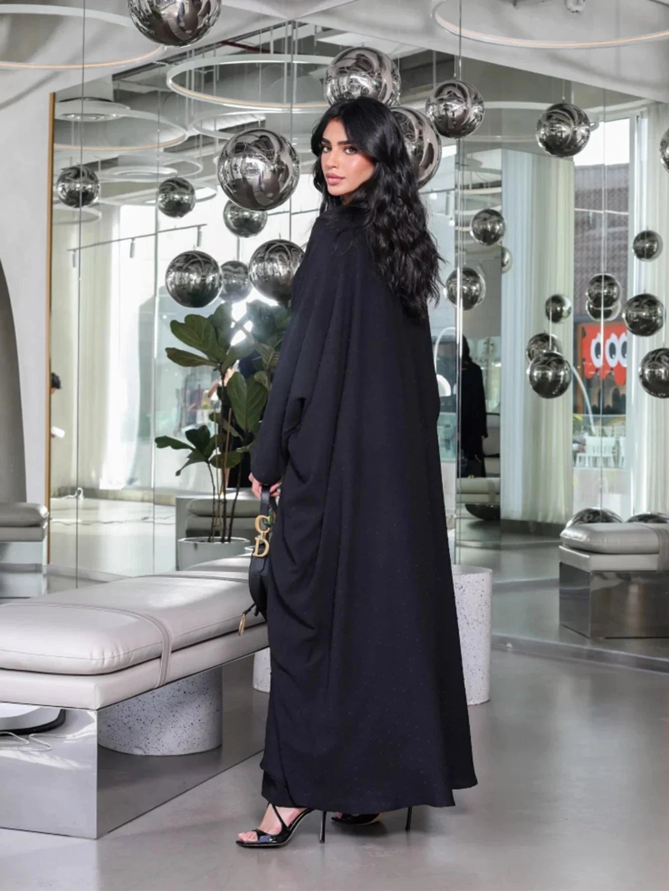 Black Kimono Abaya