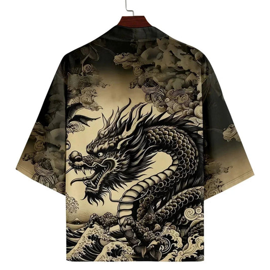Dragon Print Kimono