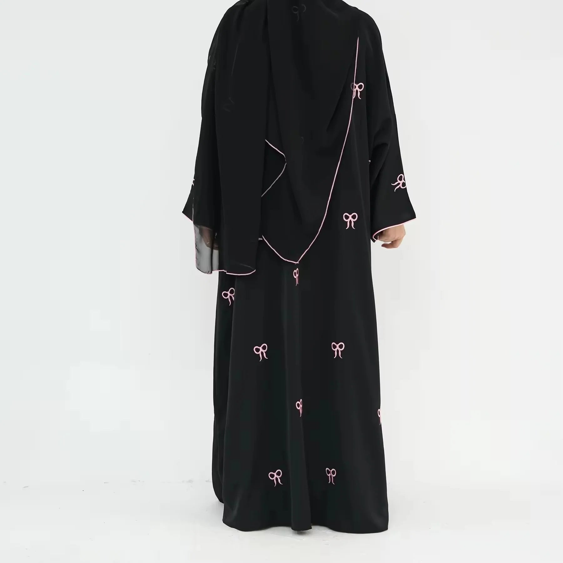 Embroidered Kimono Abaya