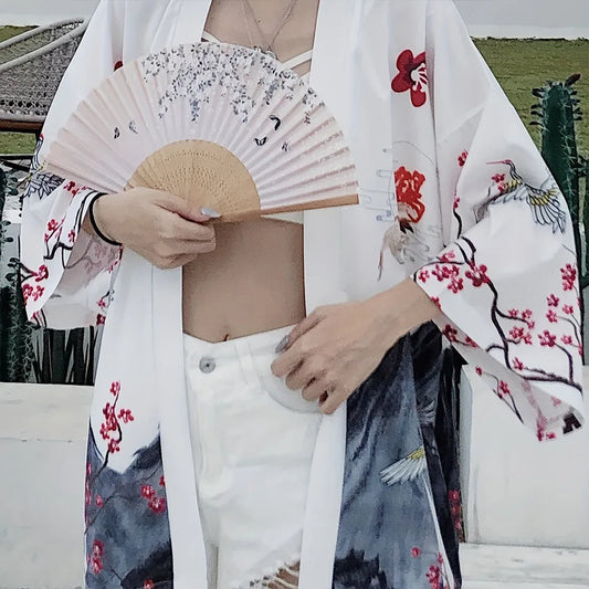 Silk Kimono Top