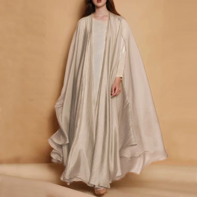 Beige Kimono Abaya