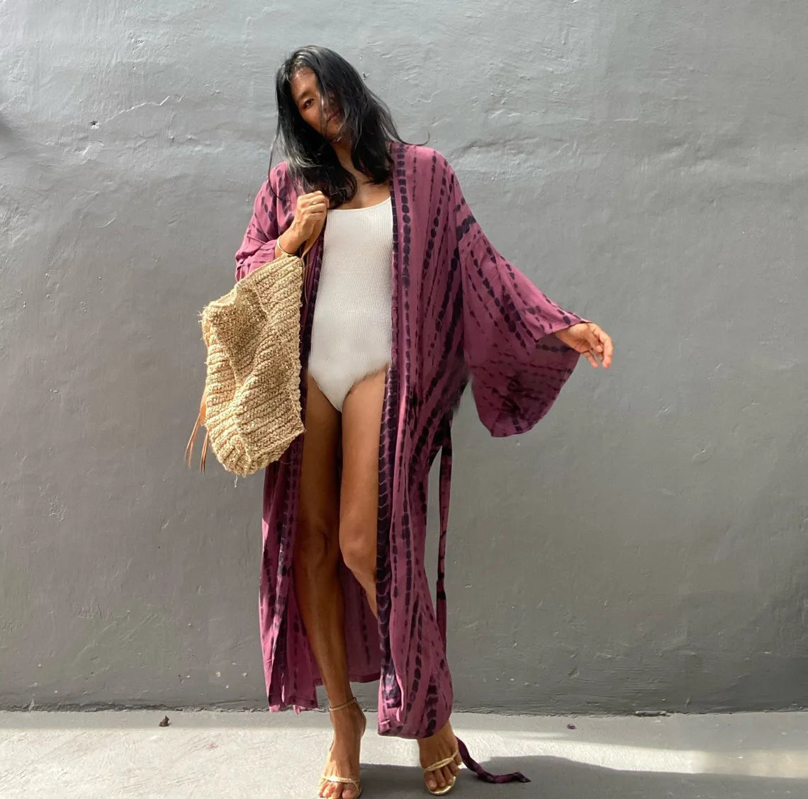 Boho Embroidered Kimono