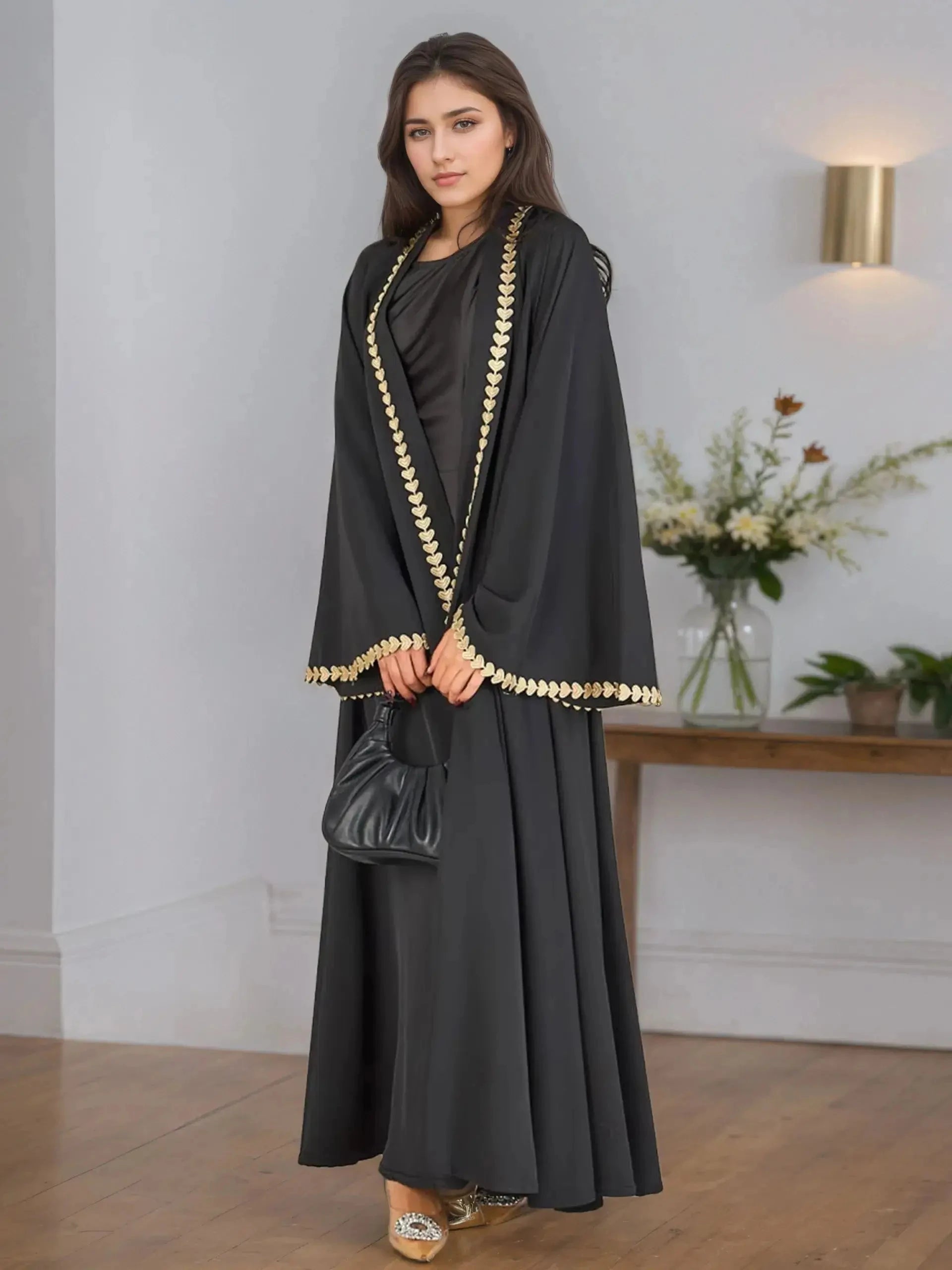 Black Kimono Kaftan