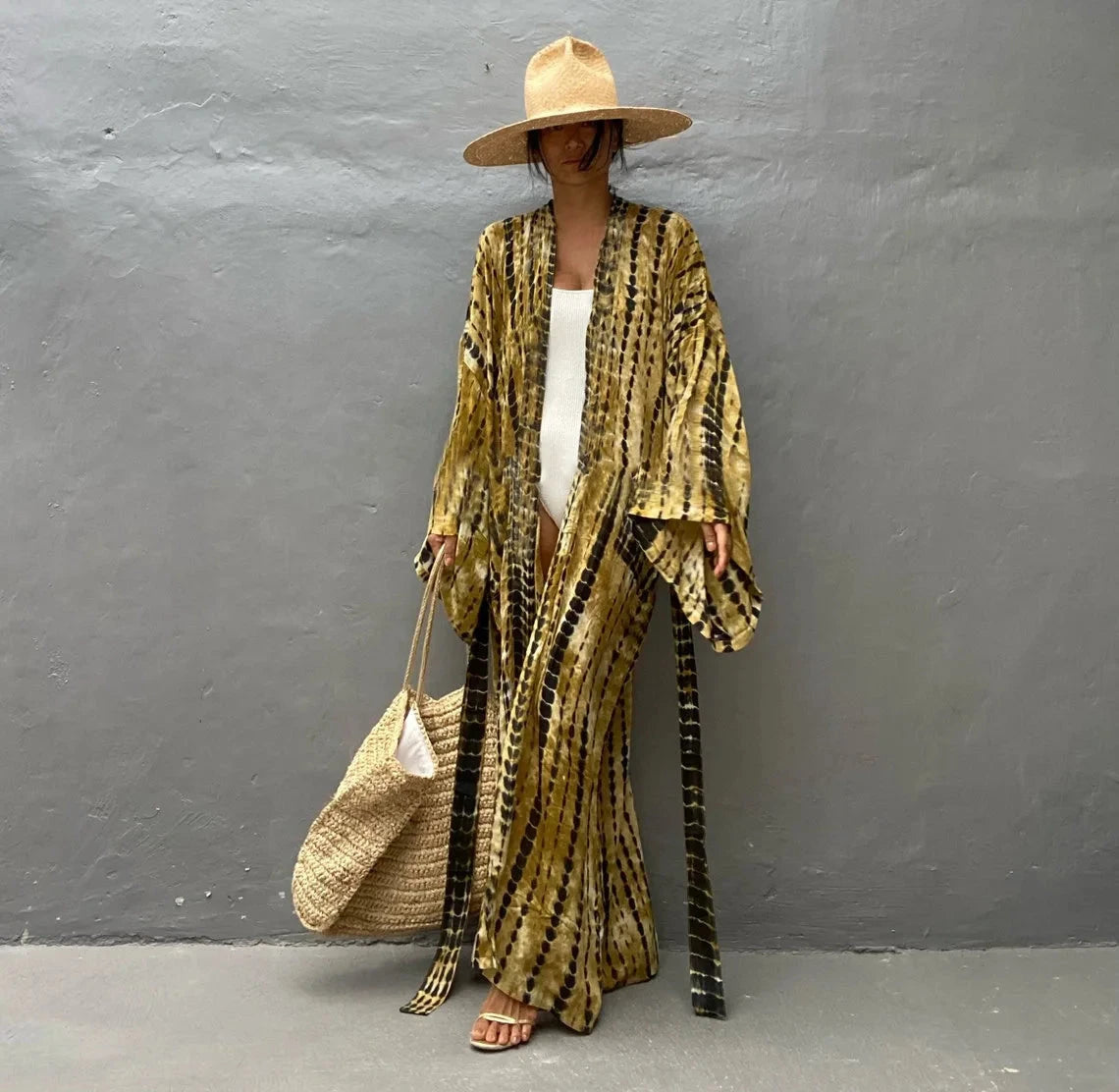 Boho Embroidered Kimono