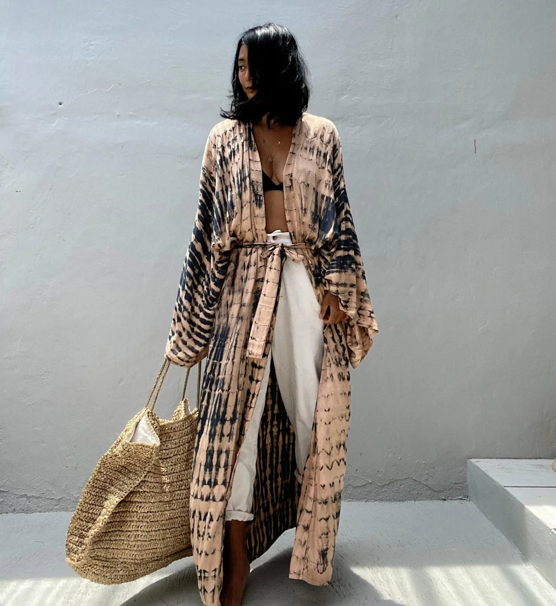 Boho Embroidered Kimono