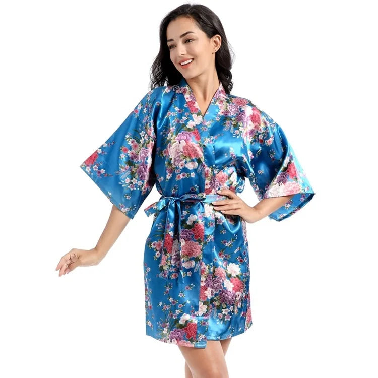 Japanese Kimono Robe Womens