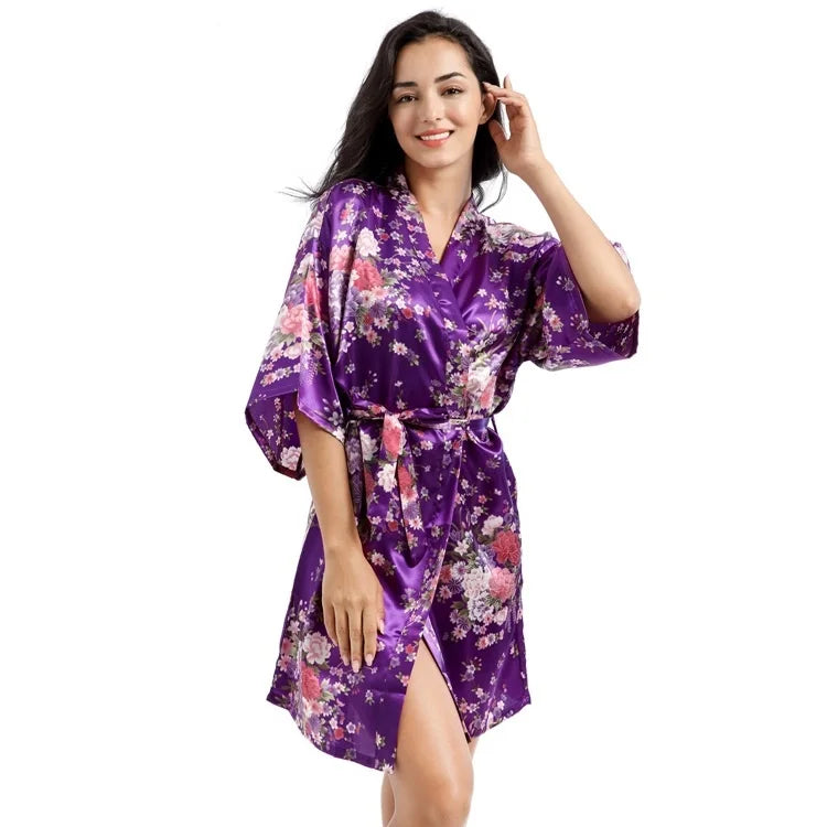 Japanese Kimono Robe Womens