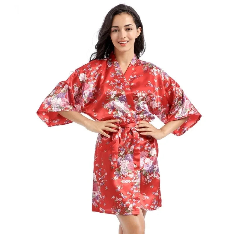 Japanese Kimono Robe Womens