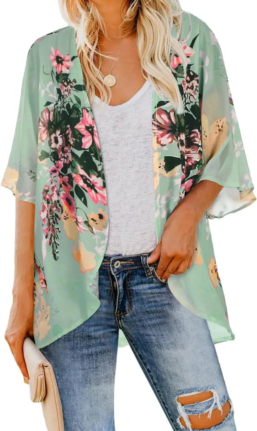 Plus Size Kimono Duster