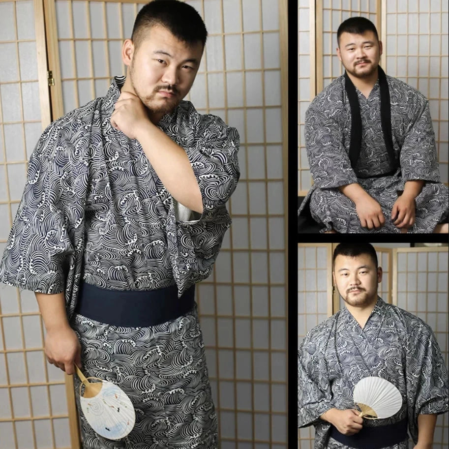 Men's Yukata – Authentic Japanese Robes for Men | Kimono-Japanese.com ...